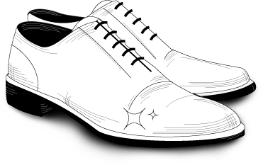 Ilustracija bele cipele